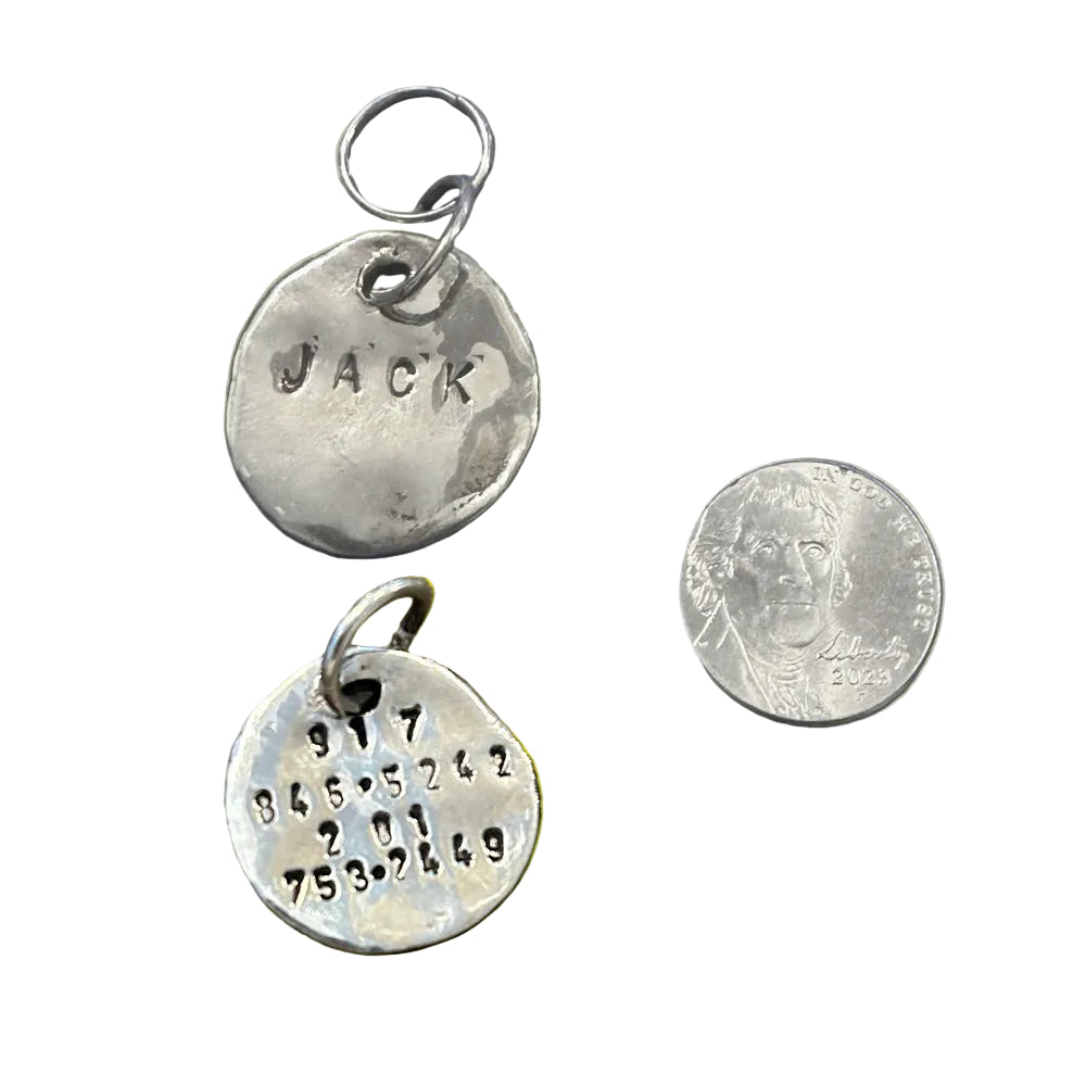 White brass circles